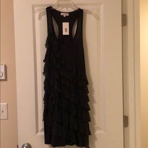 Ruffle racerback tank dress